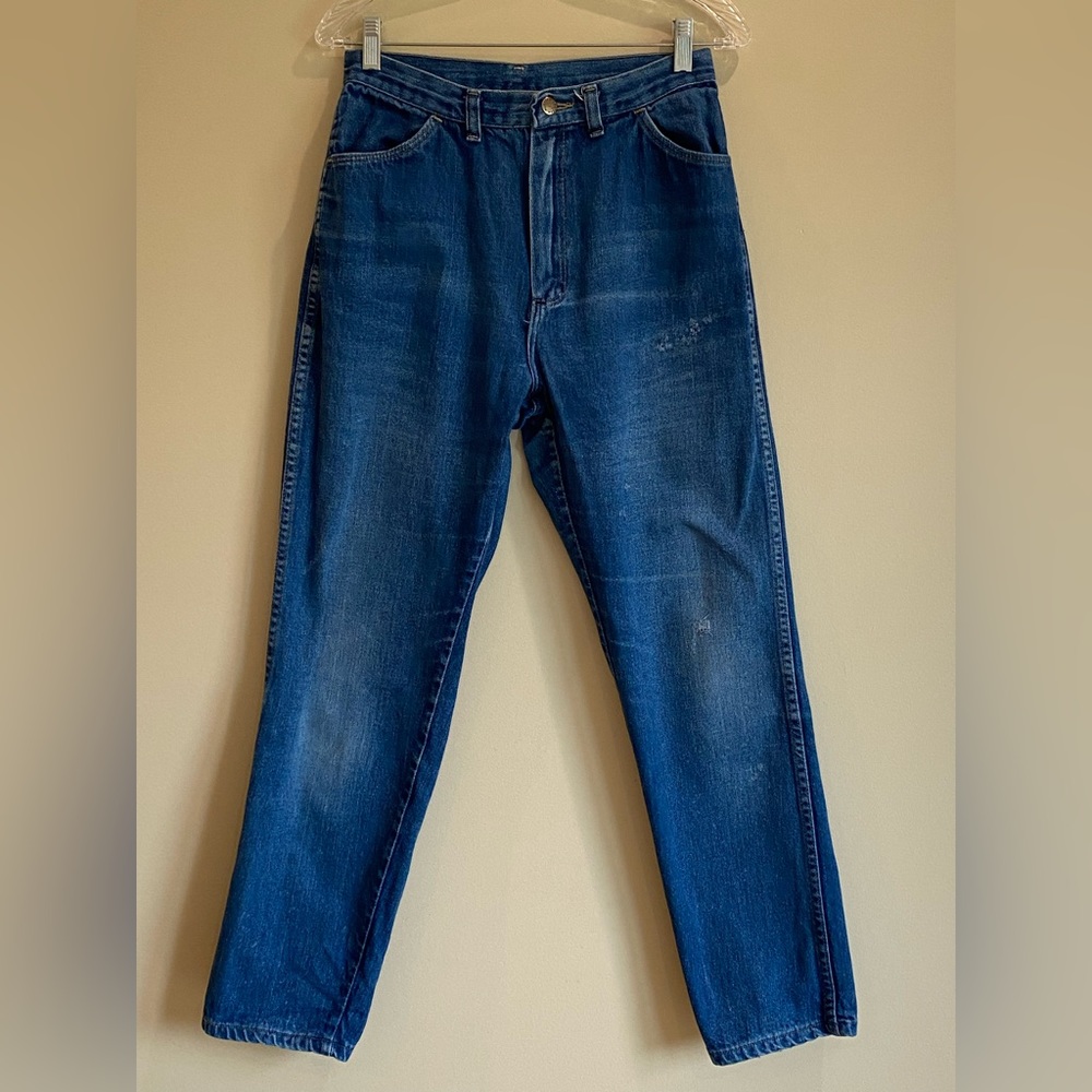 Distressed Vintage Rustler Denim Jeans Ankle Boyfriend 28x28